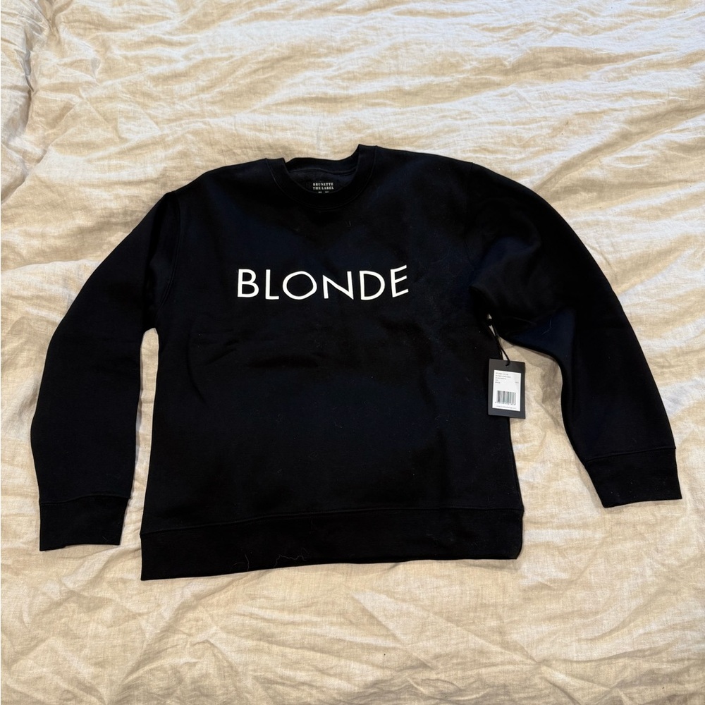 Blonde sweatshirt black m/l